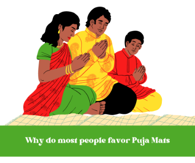 Why do most people favor Puja Mats over other mats when performing pooja?